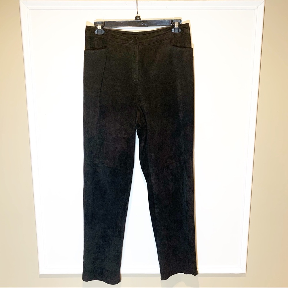 Leather Suede-Like Black Peruvian Collection Pants